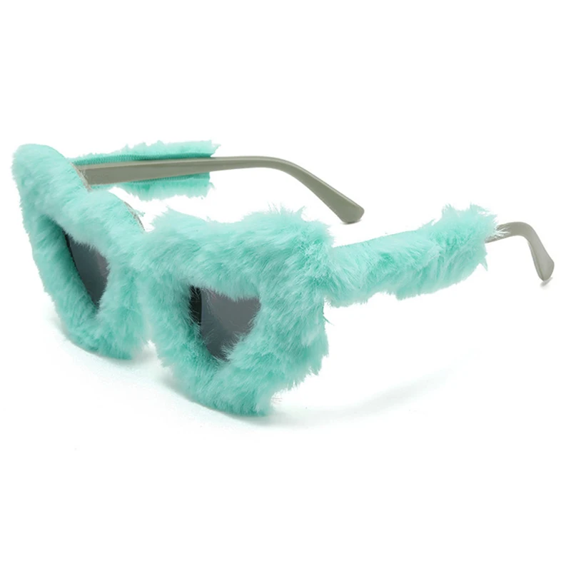 Novo y2k na moda em forma de coração óculos de sol das mulheres dos homens macio fofo amor coração decoração de pelúcia óculos de sol novidade festa cosplay eyewears