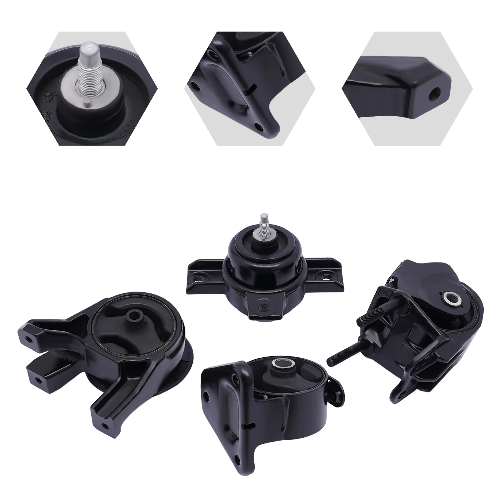 

& Trans Mount Set 4PCS 2010 2012 2013 For Hyundai Santa Fe / Kia Sorento 2.4L 3.5L Engine Support Bracket