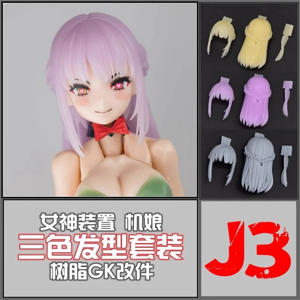 SH STUDIO 1/12 Soldier Goddess Device Three Color J3 Group Hair Style Resin GK Model Toy Accessories In Stock