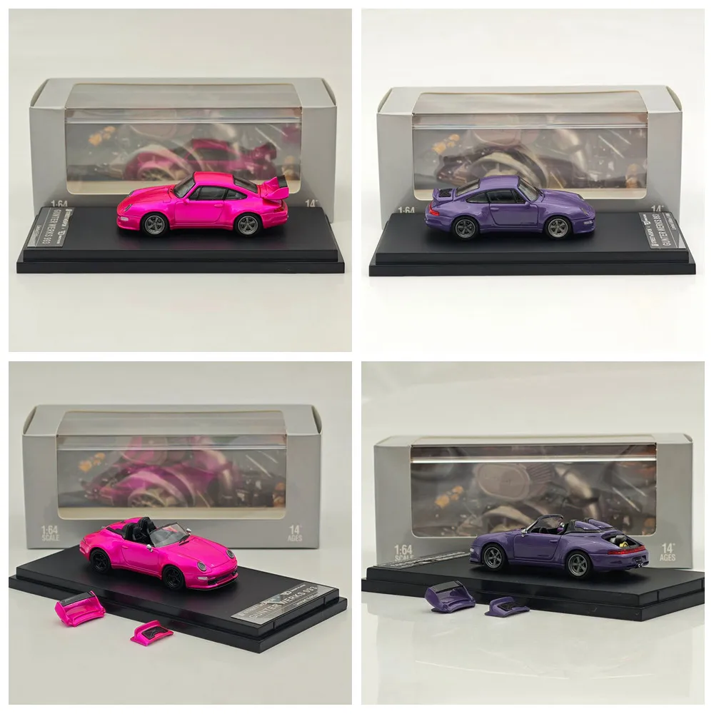 

SW 1:64 для Gunther Werks 993 Remastered открывающийся капюшон литая под давлением модель автомобиля миниатюрная коллекция игрушечных моделей транспортных средств