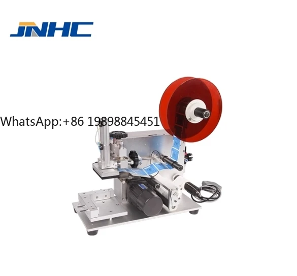 

Semi-Automatic Tabletop Plastic Bags Boxes Label Applicator Flat Bottle Square Jar Sticker Labeling Machine for Glass Core Motor