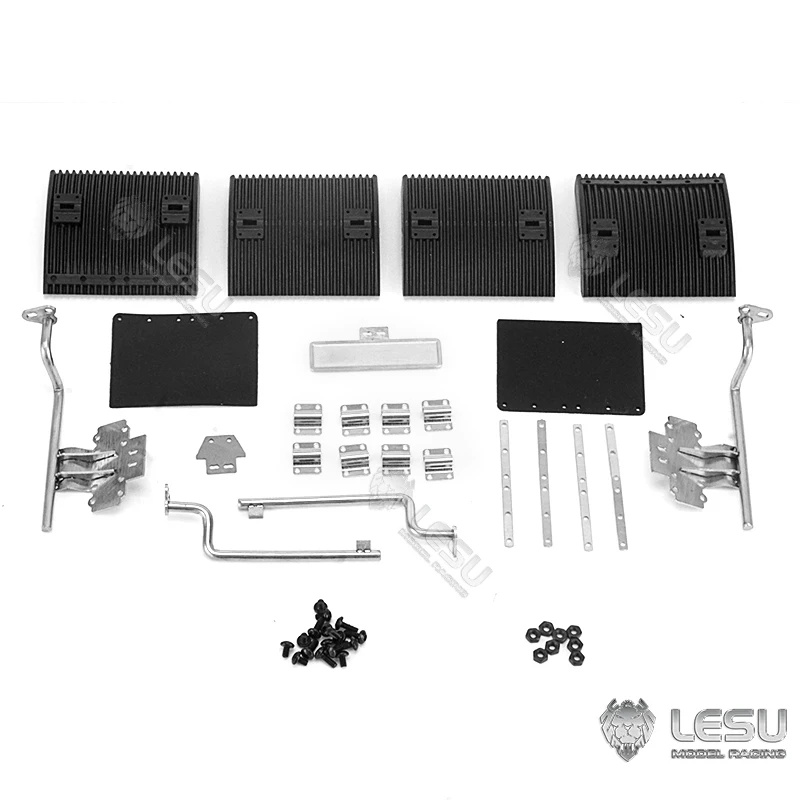 LESU błotnik do mocowania tylnego światła kompatybilny z 1/14 DIY TAMIYAYA RC ciągnik zdalnie sterowany ciężarówka wywrotka Model zabawki TH19412