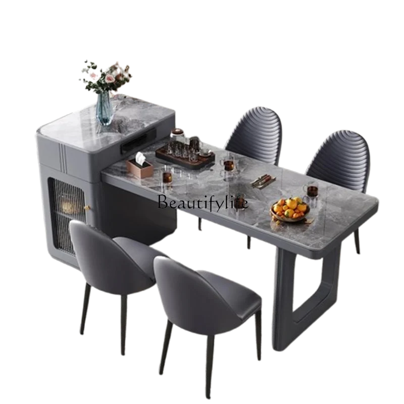 

Functional Italian Dining Tables High Extendables Nordic Modern Dining Tables Kitchen Restaurant Mesas De Comedor Home Furniture