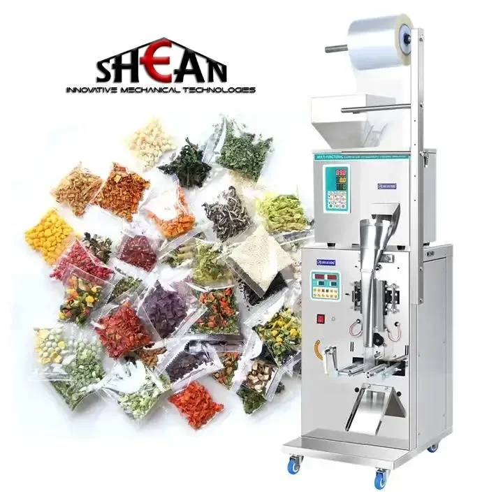 

New Design Automatic Vertical Sachet Packing Machinery Equipment Coffee Nuts Peanut Dried Fruit Candy Teabag Packing Packaging E