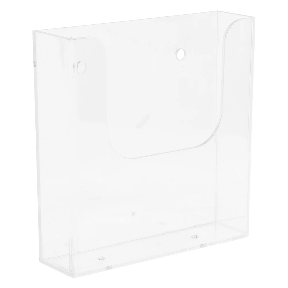 حامل ملفات مثبت على الحائط من الأكريليك خفيف الوزن مقاس A4 رف كتالوج معلق للمكتب والمنزل وغرفة النوم وغرفة المعيشة وحل تخزين على الحائط