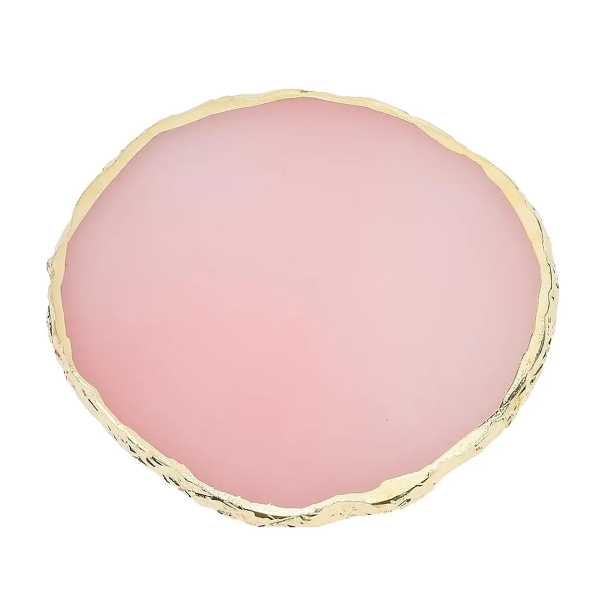 2026 New Resin Nail Art Palette, Nail Polish Palette Nail Art Tools Gold Edge Nail Stuff Nail Art Display Board Pink