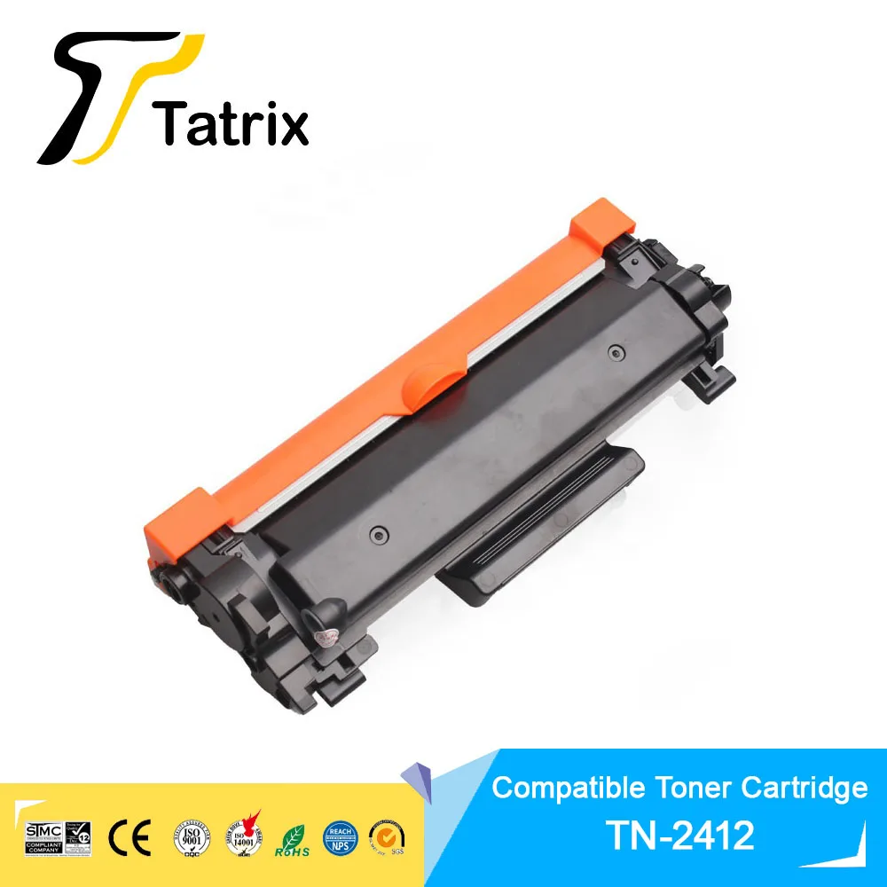 Tatrix TN-2412 TN2412 Premium Compatible Laser Black Toner Cartridge for Brother MFC-7895DW/DCP-7195DW/HL-2595DW/DCP-L255DW