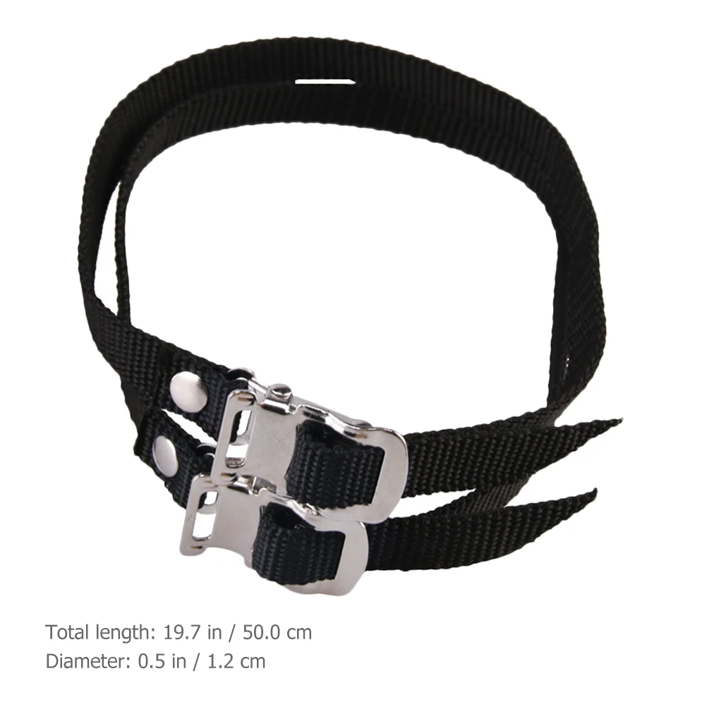 

4Pcs Adjustable Bike Toe Straps Nylon Pedal Straps for Stationary Exercise Bike Footrest Training Dynamic Training Pedals Strap