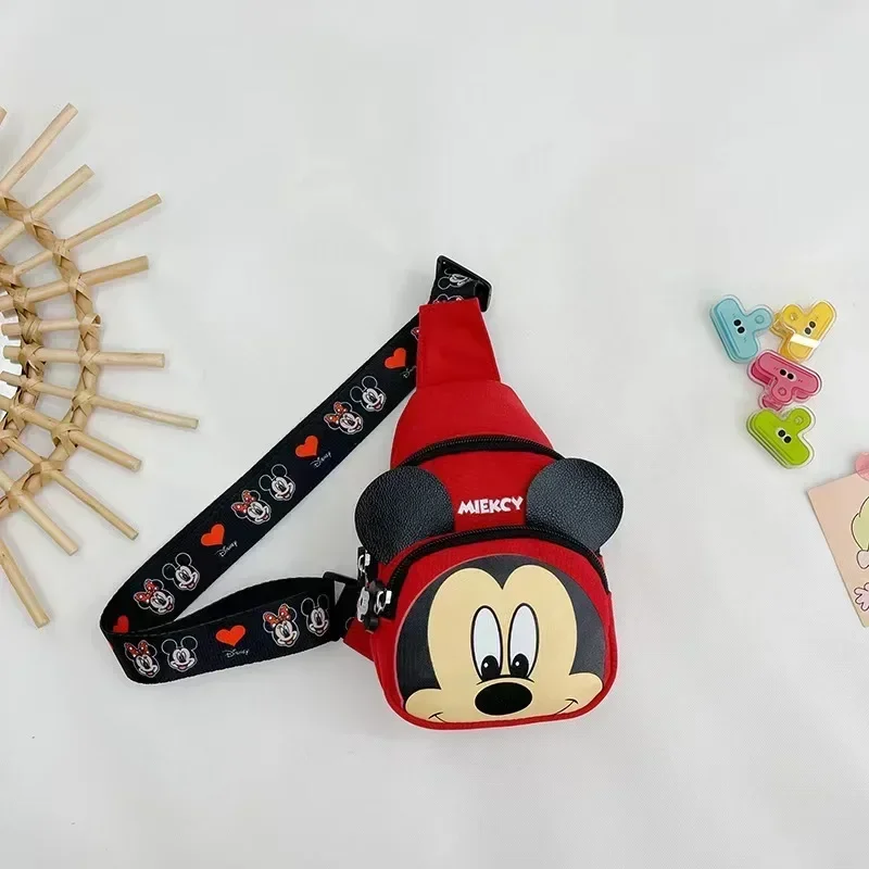 2025 New Disney Fashion Mickey Cartoon Single Shoulder Crossbody Bag for Boys and Girls Cute Girls Coin Crossbody Bag