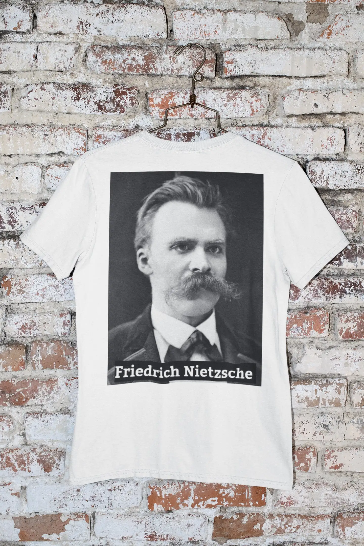 Friedrich Nietzsche German Philosopher T Shirt Philosophy Writer Serious Reader G500 5 3 Oz