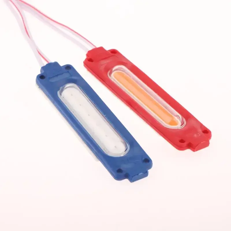 

1 Piece 1 To 2 Vehicle Warning Flash Lamp 12V COB Red Blue Strobe Lights For Car Moto Bike Grille Decor Atmosphere Lighting
