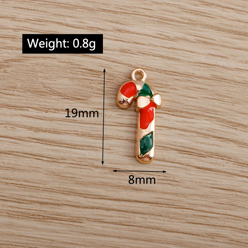 Tusember 20 Stück Emaille-Weihnachtsanhänger mit Weihnachtsmann, Hirsch und Schneeflocke für DIY-Anhänger, Halsketten, Ohrringe, Armbänder, handgefertigter Schmuck – Detail 18