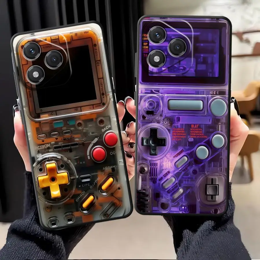 Black Soft Phone Cover Case for Honor 70 8X Magic5Lite X6 200 400 Lite X8 X5b 90 X7 X9a Loaded Game Machine