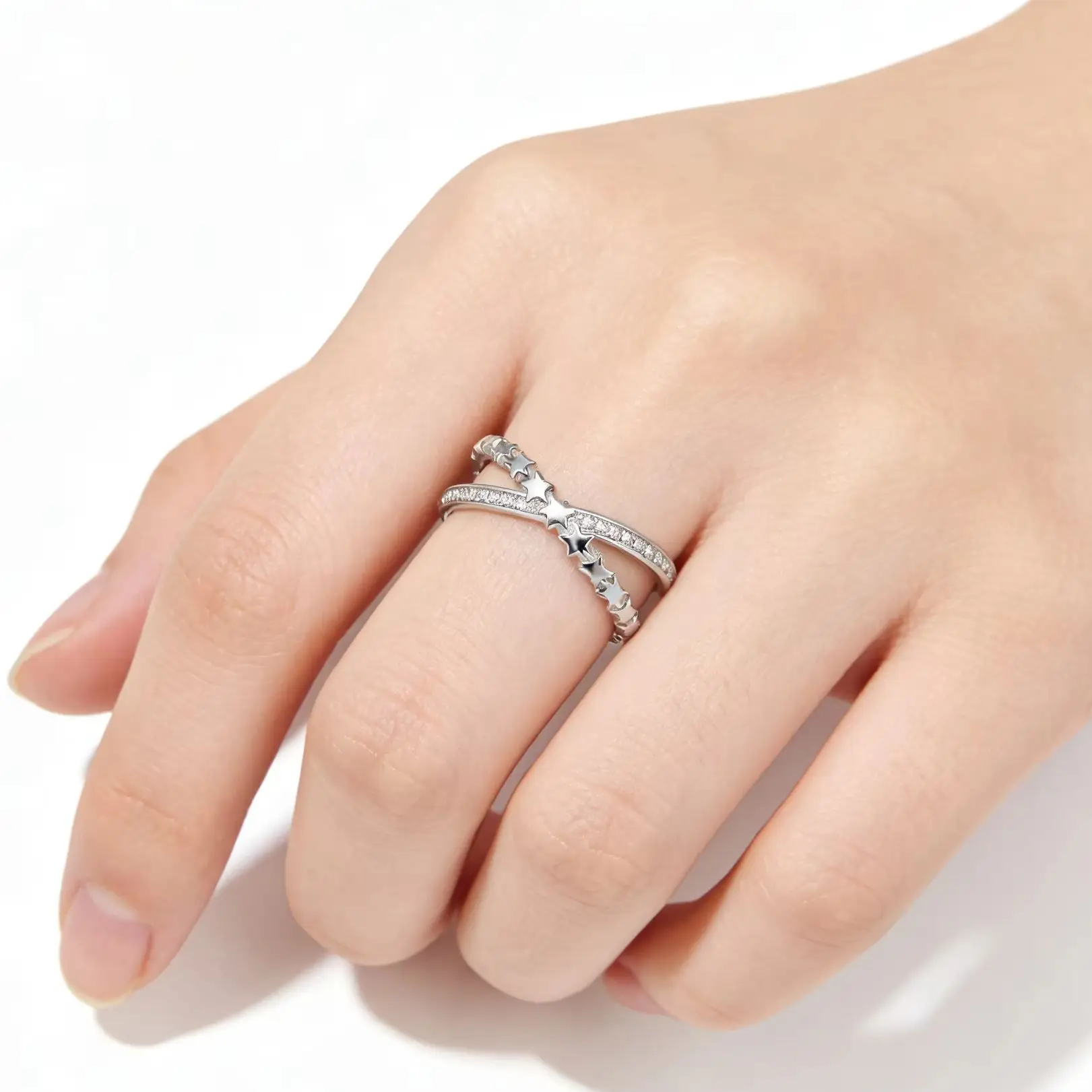 

Original 925 Silver Ring Star For Woman Engagement Ring Trendy Jewelry Gift
