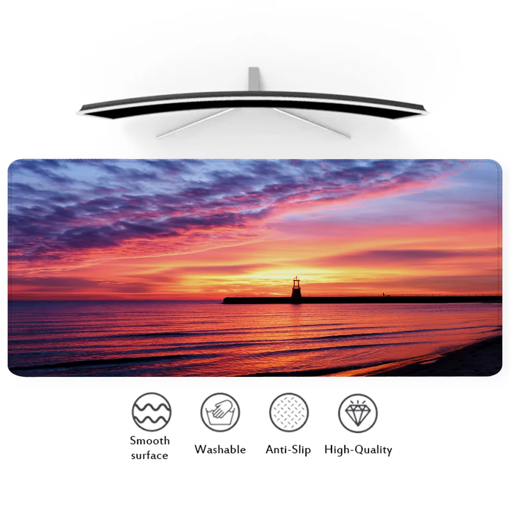 Large Xxl Mouse Pad Gaming Accessories Desk Mat Sunset Computer Offices Keyboard Mousepad Gamer Pc Cabinet 900x400 Carpet Speed