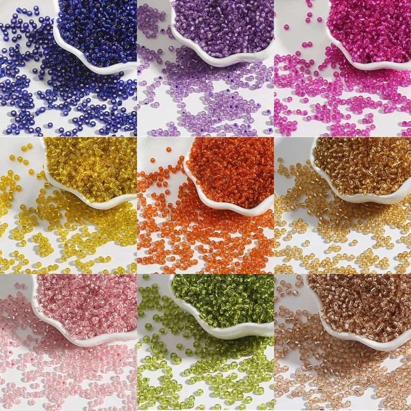 2/3/4mm 1Pack Transparent Glass Small Bead Jewelry Making Materials Accessories DIY Charms Bracelet Necklace Supplies