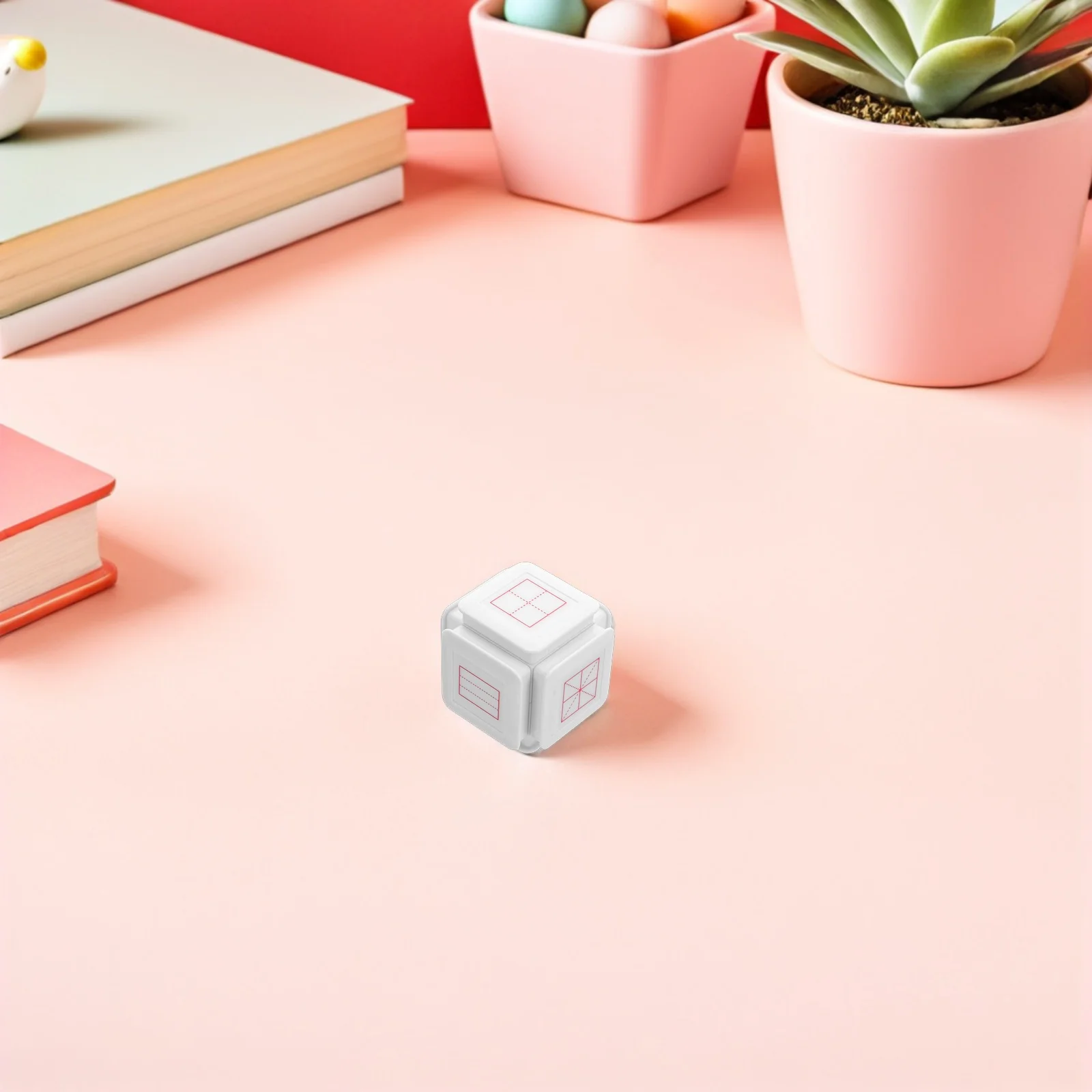 Six-Sided 6 Pattern Self-Inking Stamp Handwriting Practice Classroom Tools Preschool Writing Supplies Kindergarten Learning