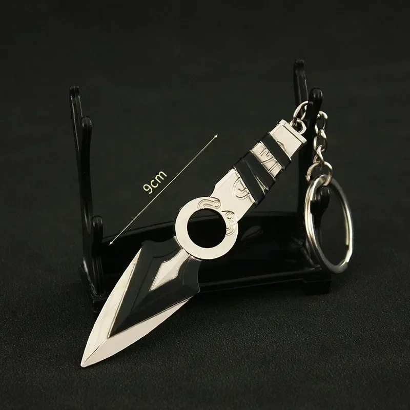 Valorant-llavero de arma JETT Kunai, modelo Reaver de 9cm, juego de Metal, ametralladora periférica, arma de Metal, regalos, juguetes para niños