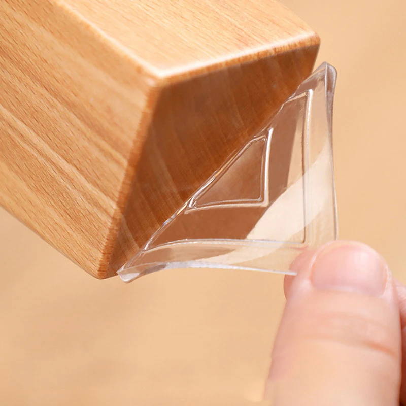 4 قطعة 4-8 مللي متر شفافة مكافحة الاهتزاز وسادة عدم الانزلاق قادرة القدم حصيرة الأثاث ذاتية اللصق كتم المضادة للانزلاق المثبت حماية الوسادة