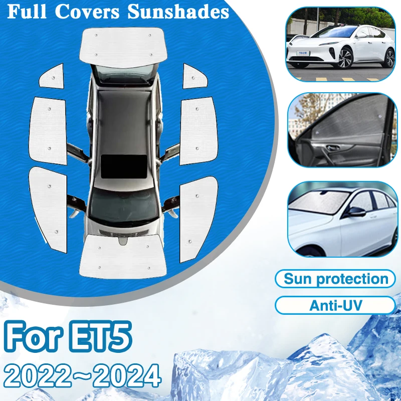 

Car Cover Visor For Nio ET5 2022 2023 2024 Gaz 13 Windshield Window Anti-UV Sun Protection Sunshades Parasol Sticker Accessories