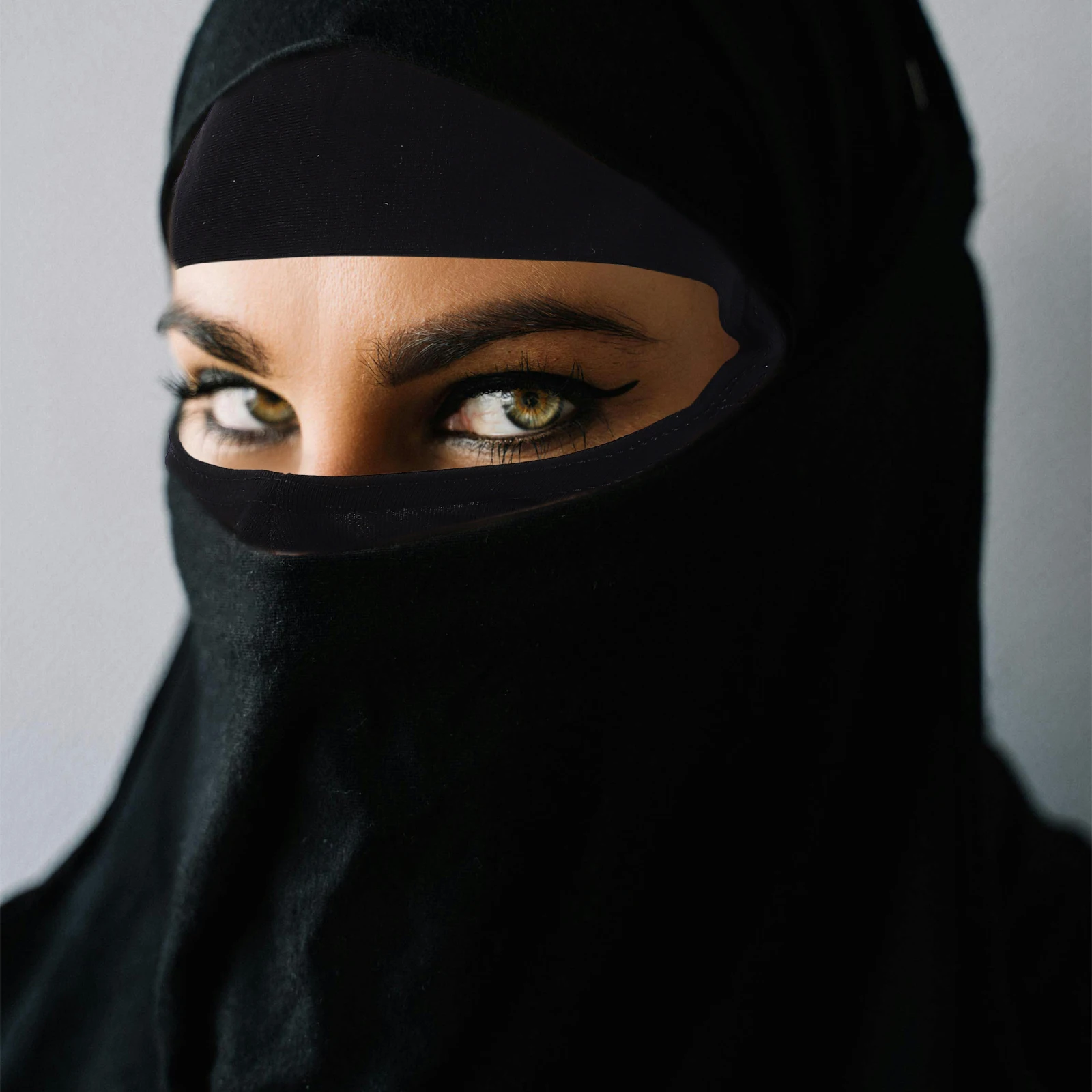 

Black Full Cover Inner Hijab Caps Lightweight Stretchable Muslim Head Wrap Scarf Beach Towel Shawl Bandana Muffler Adjustable