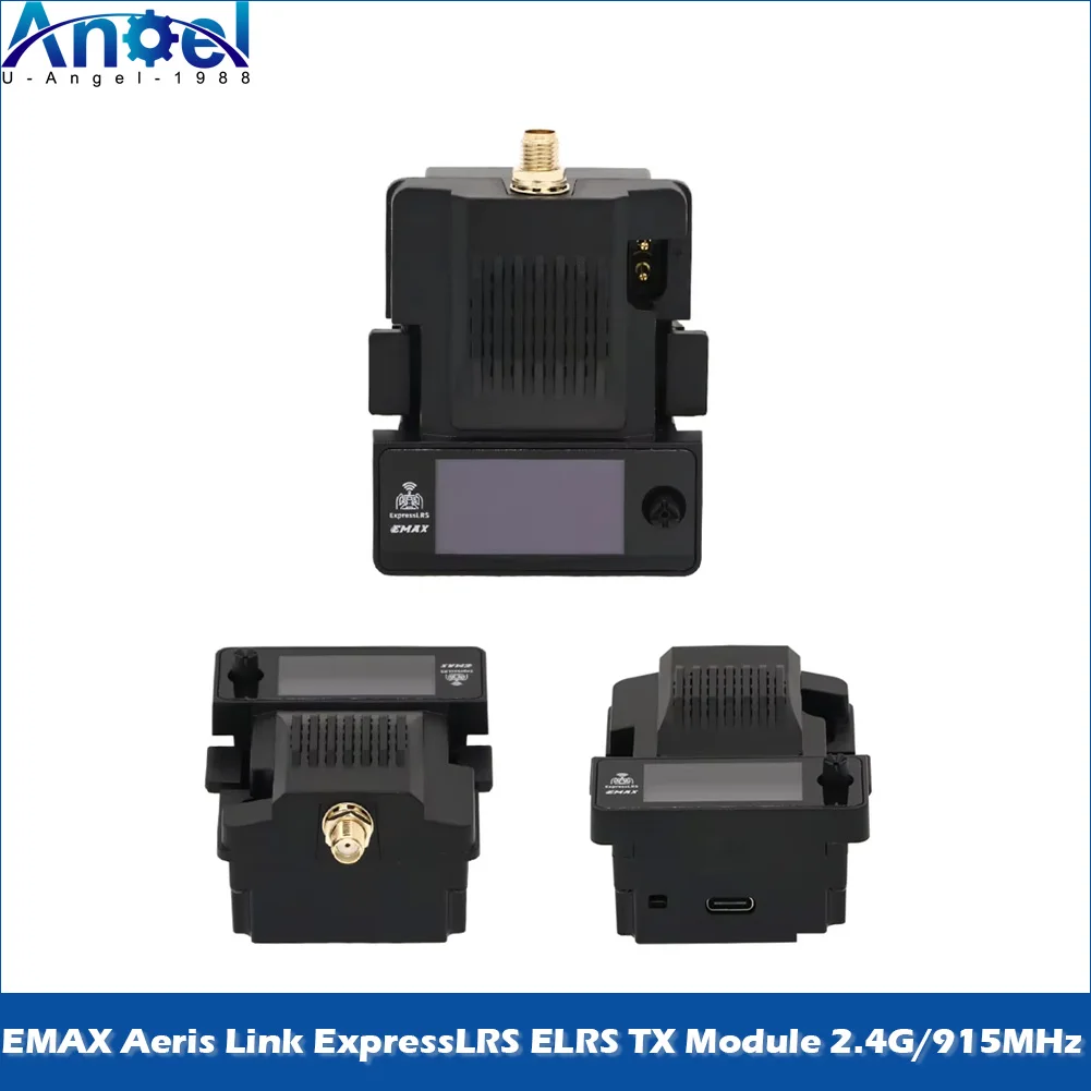 module-emax-aeris-link-expresslrs-elrs-tx-24g-915mhz-avec-ecran-oled-et-ventilateur-de-refroidissement-pour-pieces-de-drone-rc-fpv