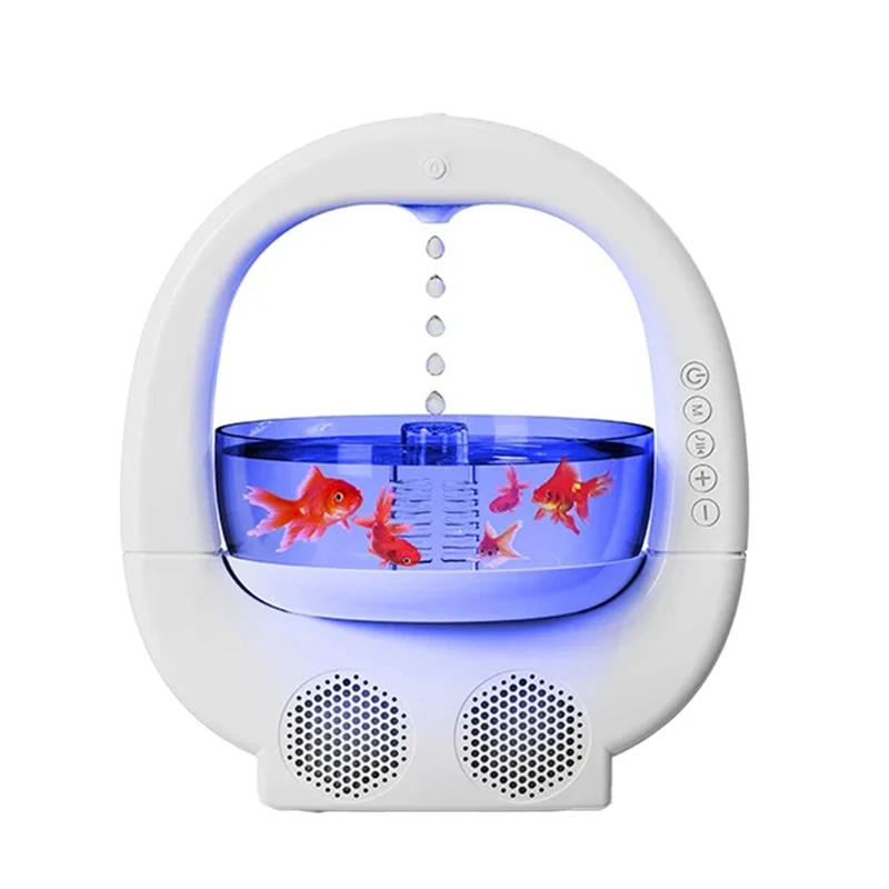 

AS60-Bluetooth-динамик с увлажнителем и атмосферным светом для домашнего использования, украшением в стиле фэн-шуй, увлажняющим воздухом