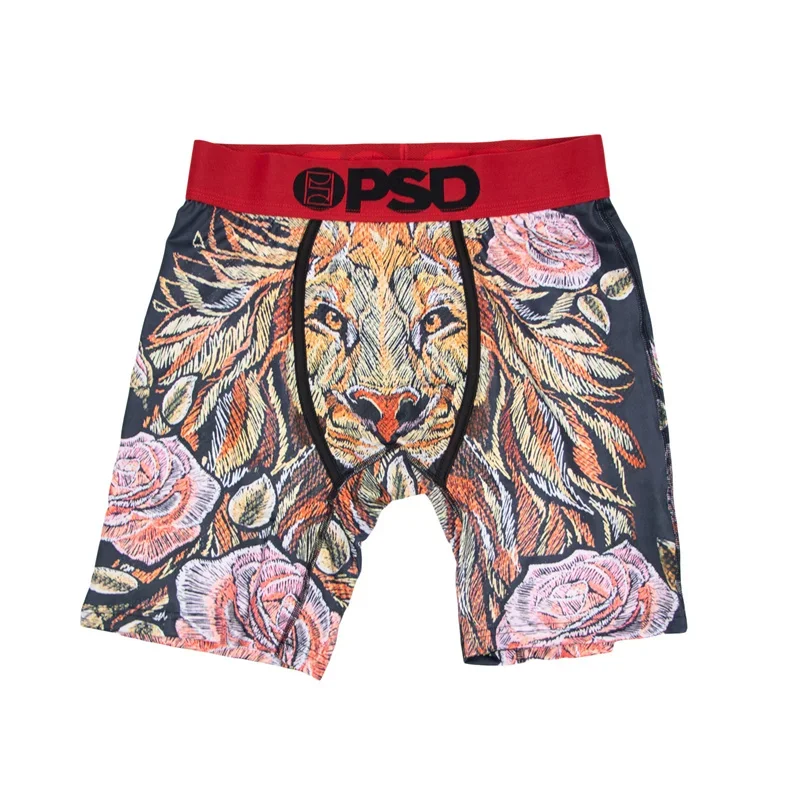 Men's Sexy Print Underwear Boxer, Calcinha Masculina, Lingerie, Cuecas, Shorts, Shorts de Moda, Novo, S-XXL