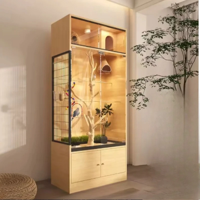 

Bird cage Parrot cage Luxury villa Transparent breeding Bird cage
