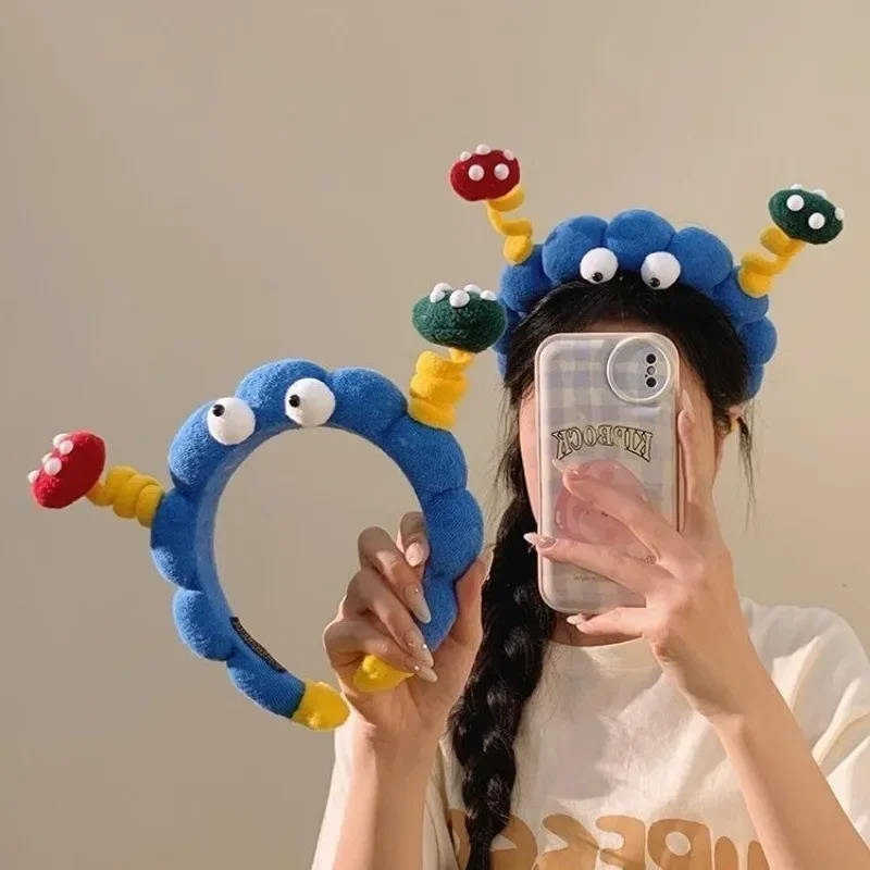 

Cute Twist Stick Face Cleaning Hair Band for Women Anti-slip Headband High Skull Top Headwear