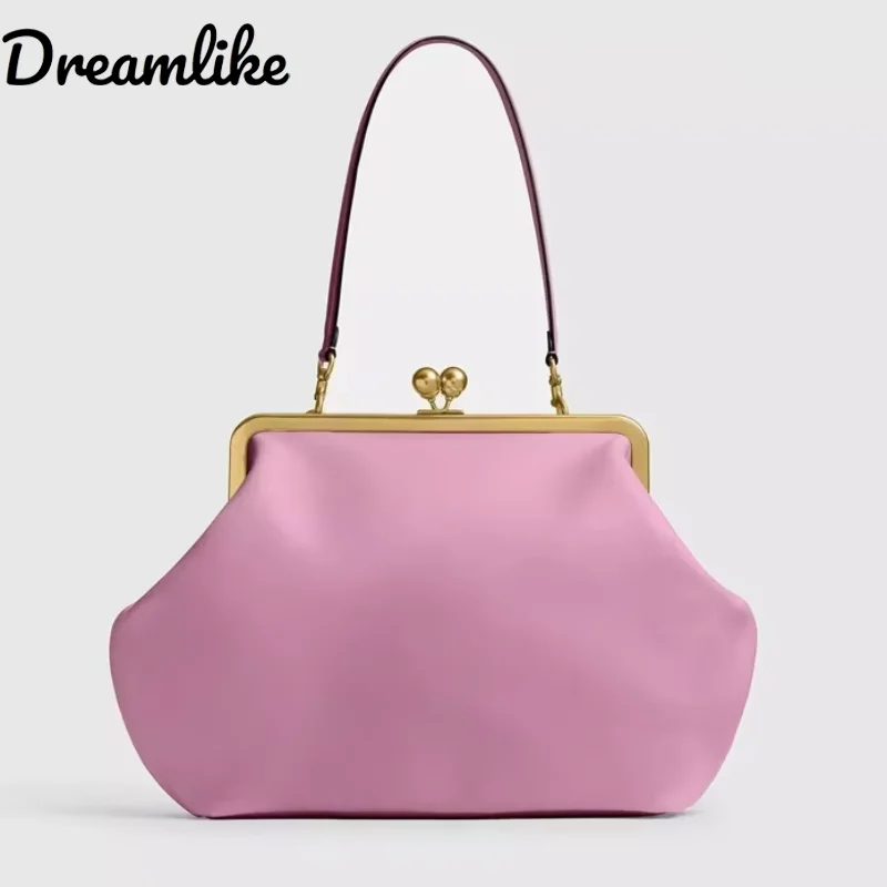 

Shell Clutch Clip Bags For Women Luxury Designer Handbag And Purses Fashion Ladies Large Capacity Evening Shoulder Bag