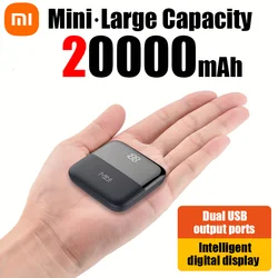 Xiaomi 20000mah Mini Large Capacity Power Bank Portable Digital Display Fast Charging Dual Usb Ultra Slim External Battery New