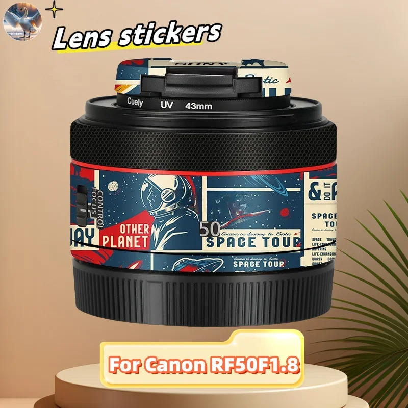 

For Canon RF50F1.8 Camera Lens stickers, precision cut wear-resistant protective film, DIY skin