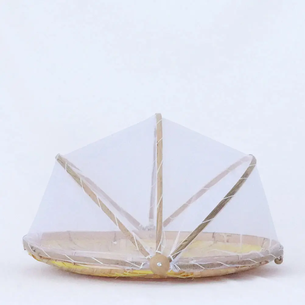 

Bamboo Weaving Tray Handmade Round Food Serving Basket For Dessert Snack Storage Woven Container Plate Kitchen Barware