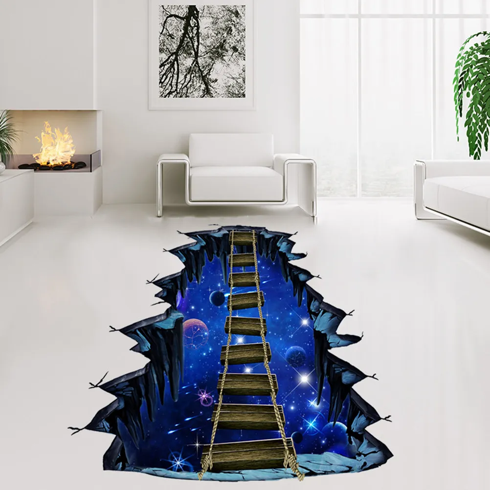 3 autocollants muraux décoratifs sur le thème des planètes, décoration planétaire pour le salon