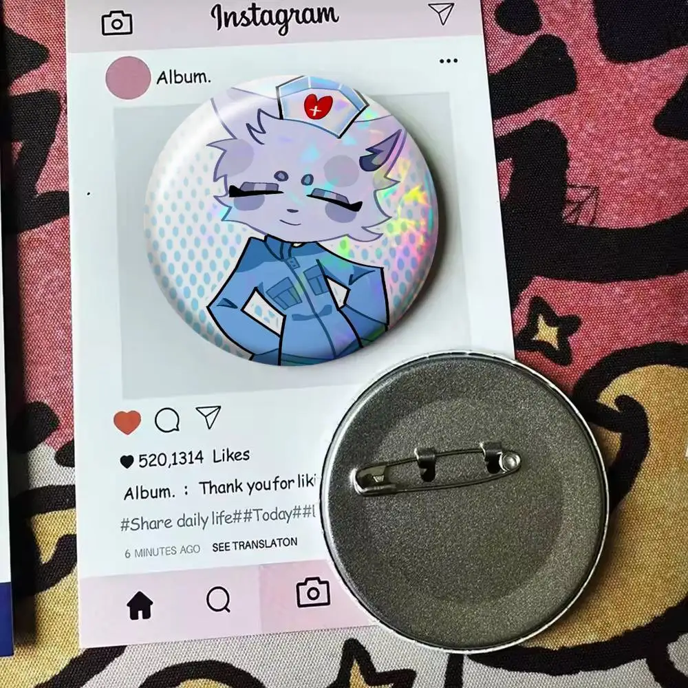 animal hospital head nurse   Badge 25 32 44 58 75 mm Round Fans Collect Friends Gifts Brooch Souvenir view 6