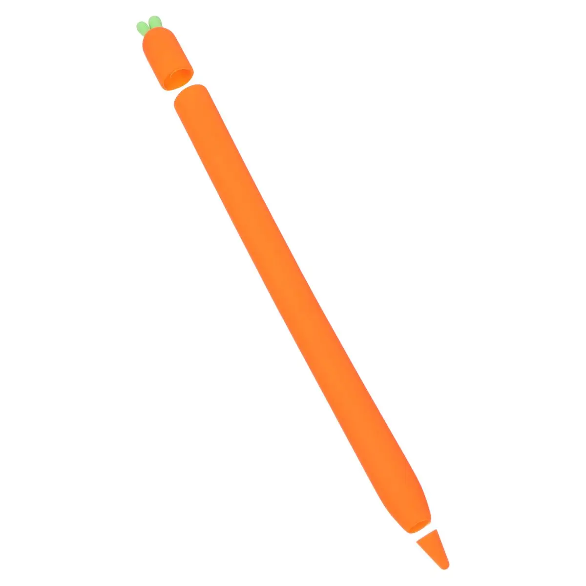 

Carrot Stylus Case Pencil Silicone Protective Cover Skin Friendly Sleeve Orange