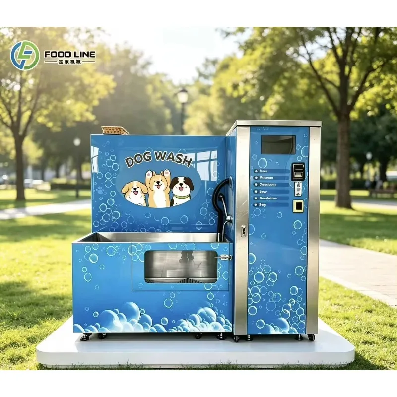 Dog Wash Station Anti‑slip Basin Bottom Design Prevent Pet Slipping Built‑in Hair Capture Device For Pet Shop Washing Area