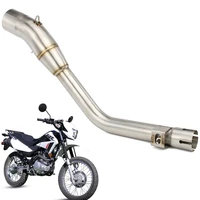 Tubo de conexión medio de escape de motocicleta para Honda XR150L XR 150L 2023 tubo de conexión medio de acero inoxidable sin silenciador