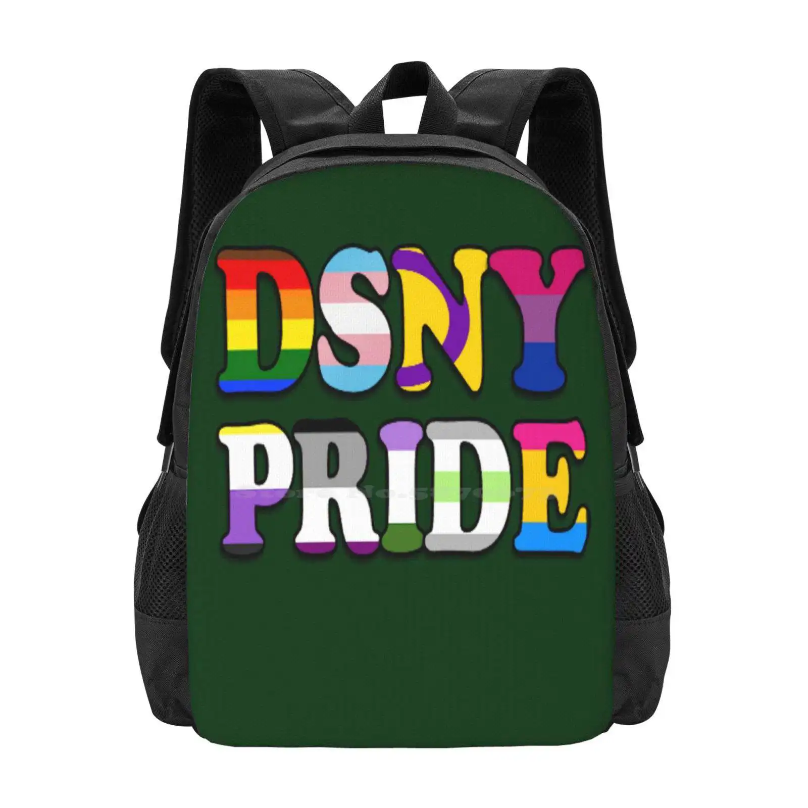 Dsny Pride Flags Hot Sale Schoolbag Backpack Fashion Bags Dsny Pride Equality Lesbian Gay Bisexual Pansexual Women Sanitation