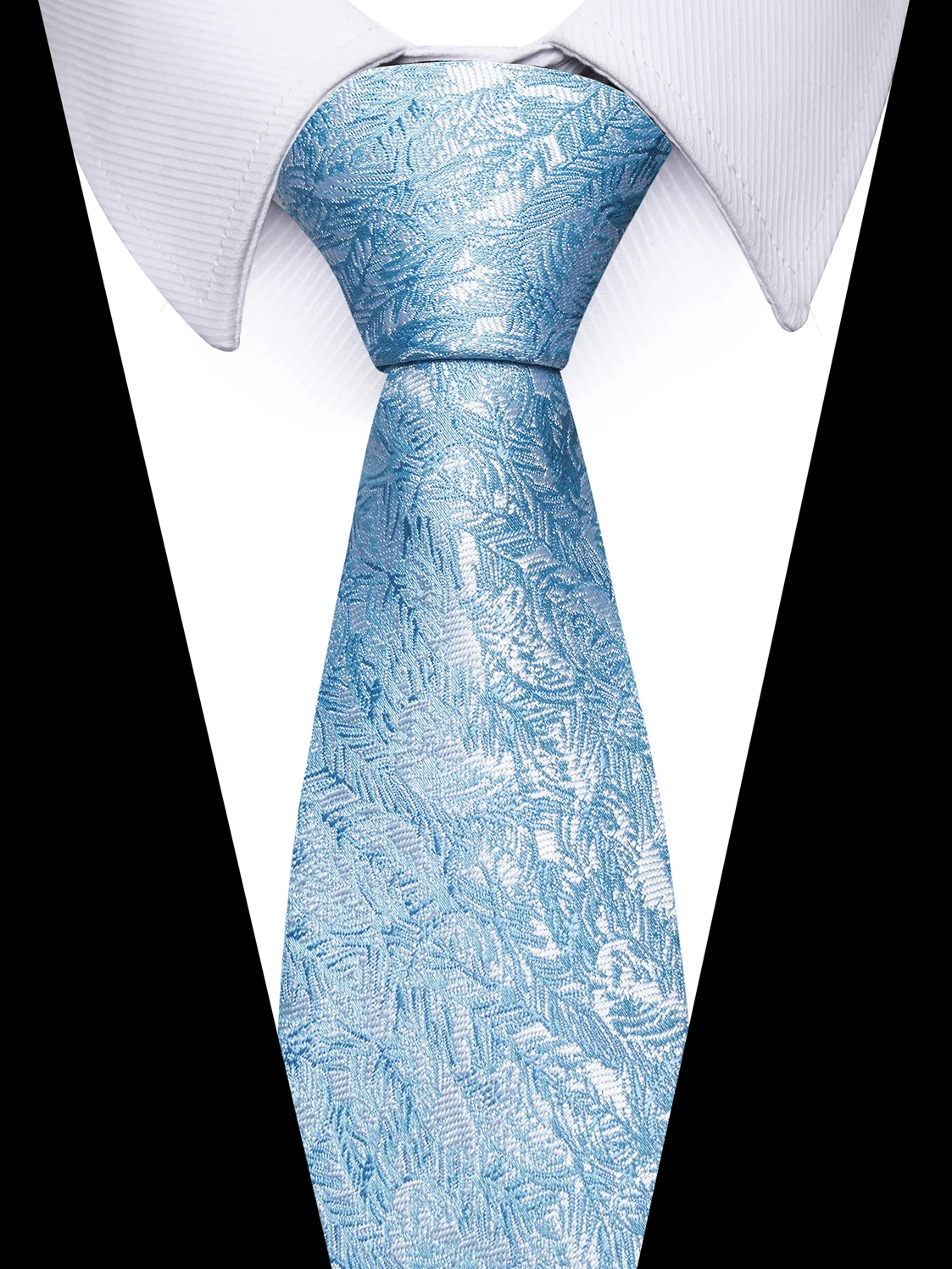 Vendita calda classica 8 cm cravatta di seta striscia blu Gravatas per uomo accessori per abiti adatti regalo di compleanno sul posto di lavoro di nozze