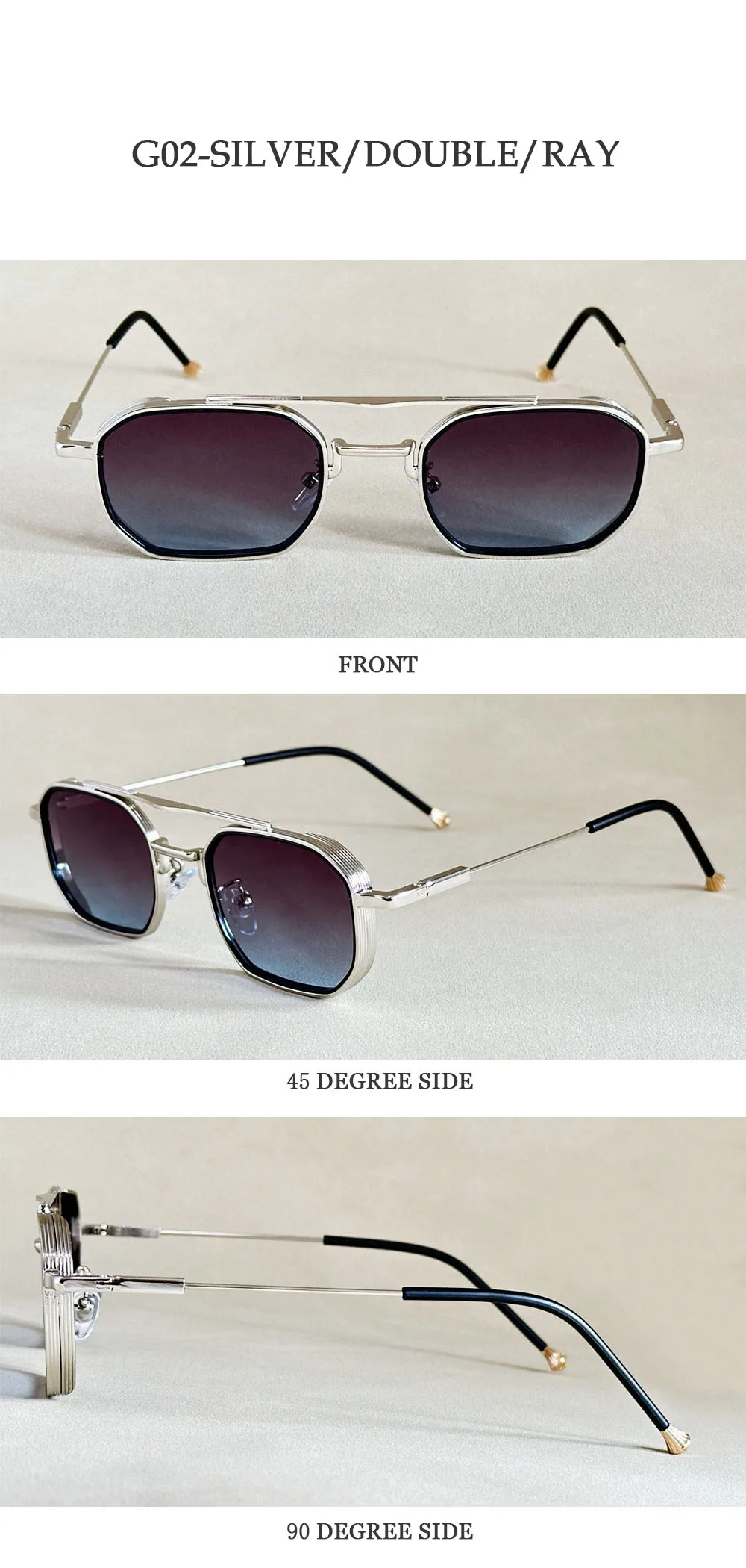 Fashion Square Sunglasses Women Trendy Vintage Glasses Luxury Sunglass Men Dropshipping Lunette Soleil Femme Zonnebrillen Dames – Detail 19