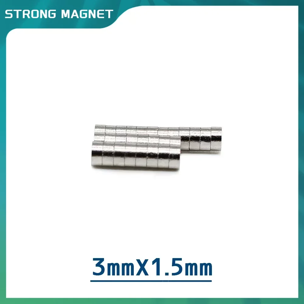 

100/200/500/1000/2000/5000PCS 3x1.5 Powerful Magnets N35 Small Round Permanent Magnet 3x1.5mm Neodymium Magnet Strong 3*1.5