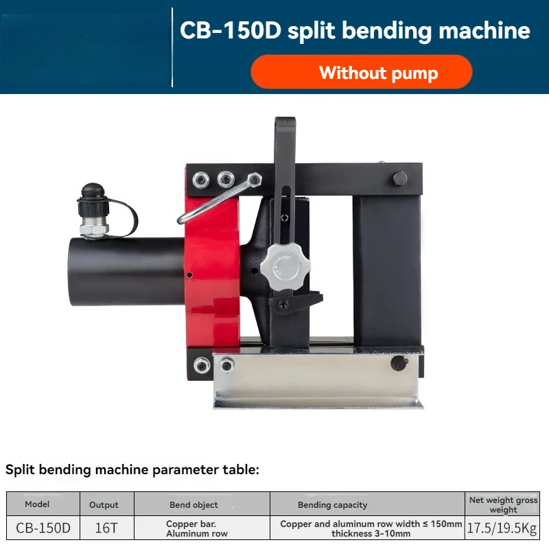 Electric Bending Machine Cb-150d 200a Manual Hydraulic Bending Machine Copper Bending Machine Busbar Processing Machine