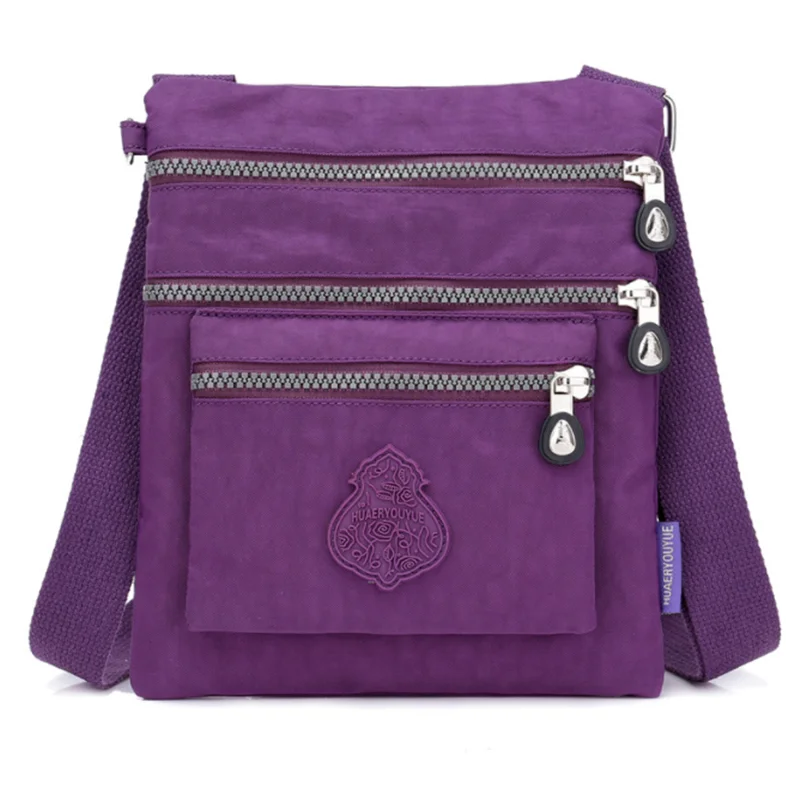 Bolso de hombro ultraligero de nailon para mujer, bolsa de mensajero multicapa de gran capacidad, bolso de viaje informal para tableta, 2024