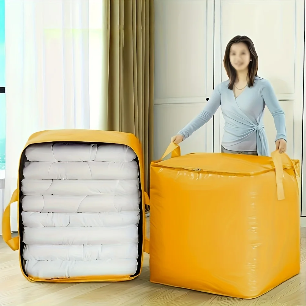 Moving Packing Bag Large Capacity Thickened Woven Bag Waterproof Strong Load-bearing Clothes Organizer