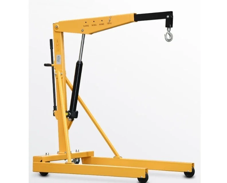 European heavy-duty single arm crane hydraulic folding small single arm crane wide chassis hanger mobile crane