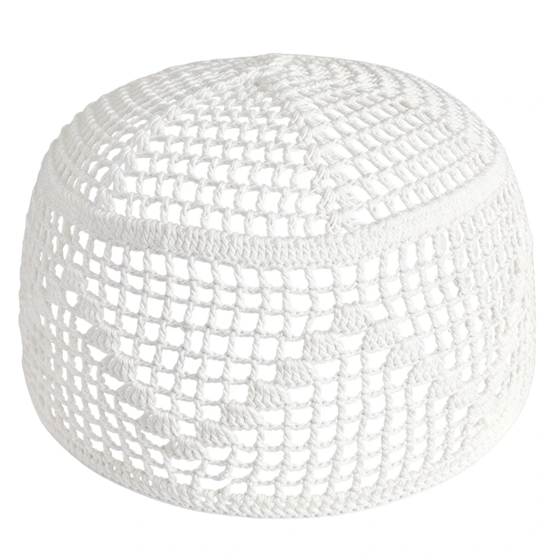 2026 New Crocheted Kufi Cap with Openwork Cotton Construction, Hand-Crocheted Brimless Head Covering with Flexible Body for