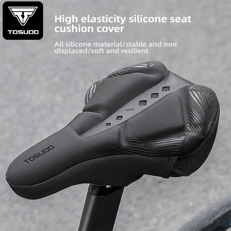 TOSUOD Accessori per coprisedili per bici da strada impermeabili ispessiti in silicone ultra morbido per mountain bike