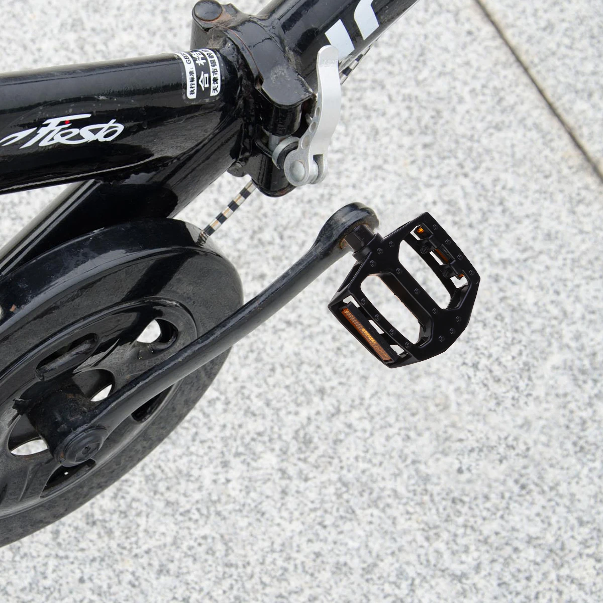 

Bicycle Pedal Cycling Aluminum Sports Black Replacement for Bike Durable Long Ride Comfortable Efficient Cycle